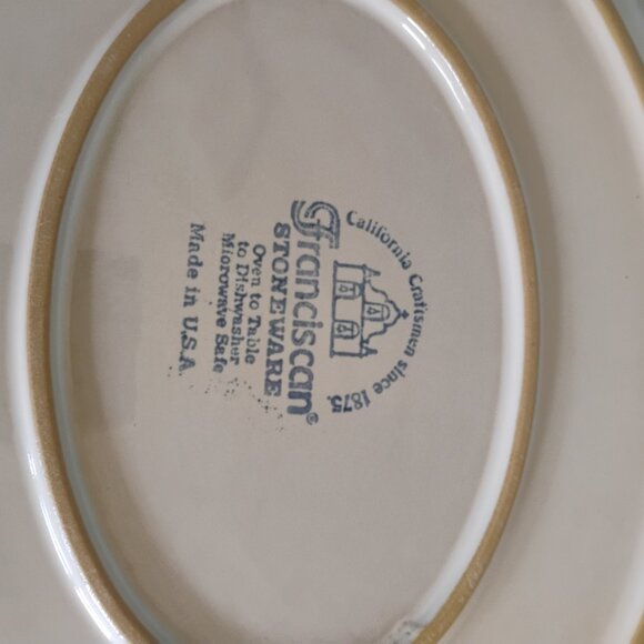 Franciscan Stoneware California Love Bird Pattern oval Platter 13" - Picture 4 of 4